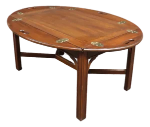 Henkel Harris Genuine Mahogany Butler’s Tray Coffee Table