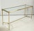 Vintage Brass and Chrome Glass-Top Console Table For Sale - Image 11 of 11