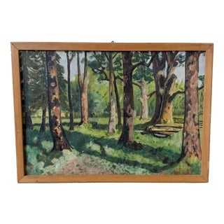 J. Biot, Small Oil Painting, 1950s, Oil Painting, Framed For Sale