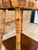 Antique Scorched Bamboo Two-Tier Side Table With Wood Shelves For Sale - Image 4 of 12