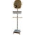 Vintage Italian Venetian Gilded & White Lacquered Swivel Standing Vanity Mirror or Sculpture Signed 50's For Sale - Image 10 of 10