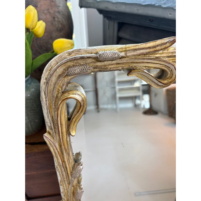 1970s Elegant Gold Gilt Mirror — “Cat O Nine Tails” For Sale - Image 15 of 16