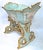 Antique Venetian handpainted rocking cradle with stand and removable bottom panel. Marked "D" with a crown above on the...