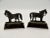 Antique English Gilt Brass Shire Horse Mantle Decorations, a Pair For Sale - Image 4 of 6