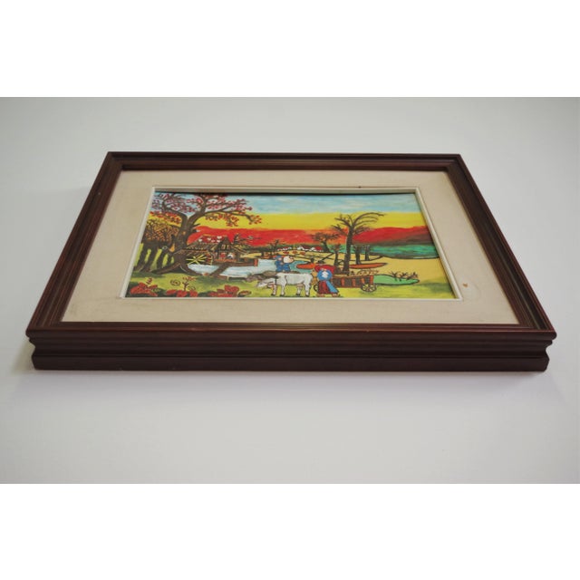 Painting Agricultural Landscape, Zavagnor For Sale - Image 9 of 12