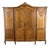 Vintage French Louis XVI Style Carved Oak 4-Door Armoire For Sale