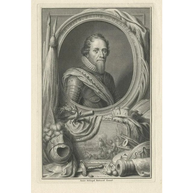 Mid 18th Century Portrait of Maurice, 1748, Paper For Sale - Image 5 of 11