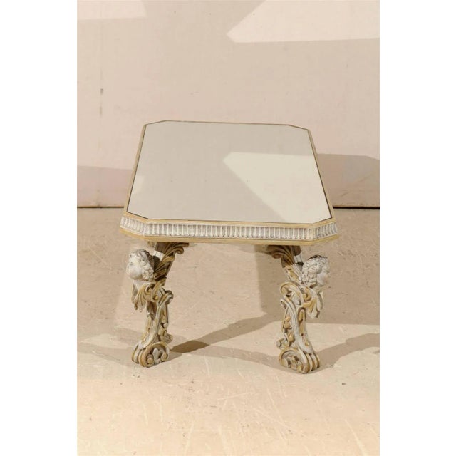 1920s Italian Mirrored Top Coffee Table For Sale - Image 10 of 11