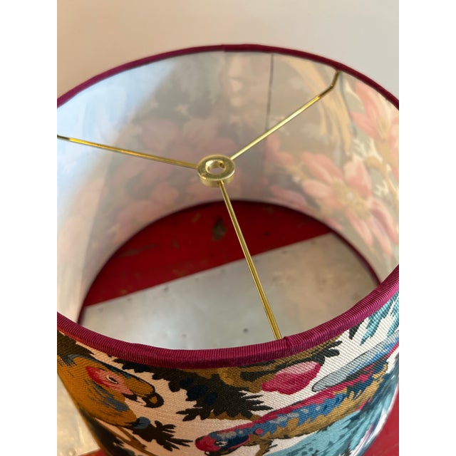 Boho Chic Floral Print Lampshade For Sale - Image 3 of 3