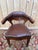 Napoleon III style office chair, dating from the third quarter of the 19th century, in solid oak with a golden honey...