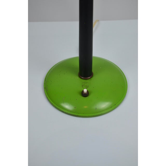 Green Table Lamp by Louis Kalff for Philips, Netherlands, 1960s For Sale - Image 6 of 18
