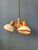 Cream Mid-Century Wooden Pendant Lamp with Three Acrylic Glass Shades from Steinhauer For Sale - Image 8 of 11