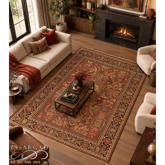 Pasargad DC Rus Antique Mahal Handmade Rug For Sale - Image 4 of 4