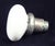 A round vintage white milk glass door knob paired with a rosette. Priced as one knob and one rosette. Good condition with...