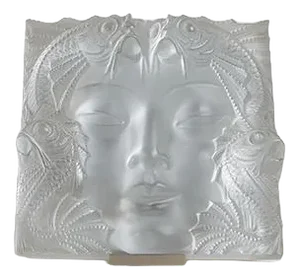 Mask Sculpture by René Lalique, 1980s