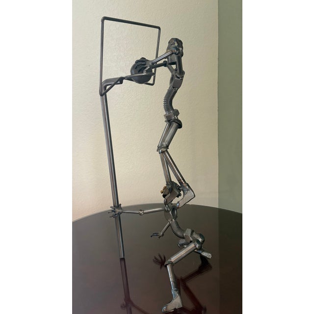 Mid 20th Century 22" Untitled Brutalist Basketball Dunk Sculpture Perfect for Man Cave or Sports Memorabilia Room For Sale - Image 4 of 9