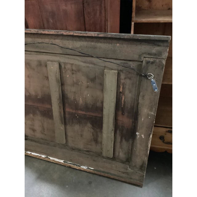 French Wood Plaque with Painted Landscape For Sale - Image 4 of 12