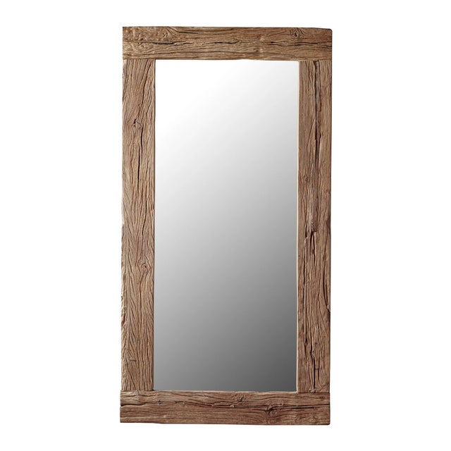 Brand new, special order item. Not vintage. The oversized Rustics Teak Mirror is framed in refurbished teak that is deeply...