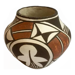 Acoma Pueblo Polychrome Seed Pot by Rose Chino Garcia -