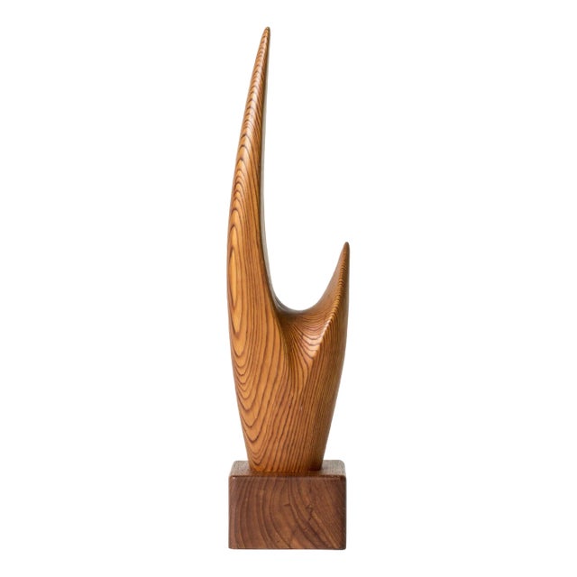 Pine and Teak Sculpture by Johnny Matsson, 1962 For Sale