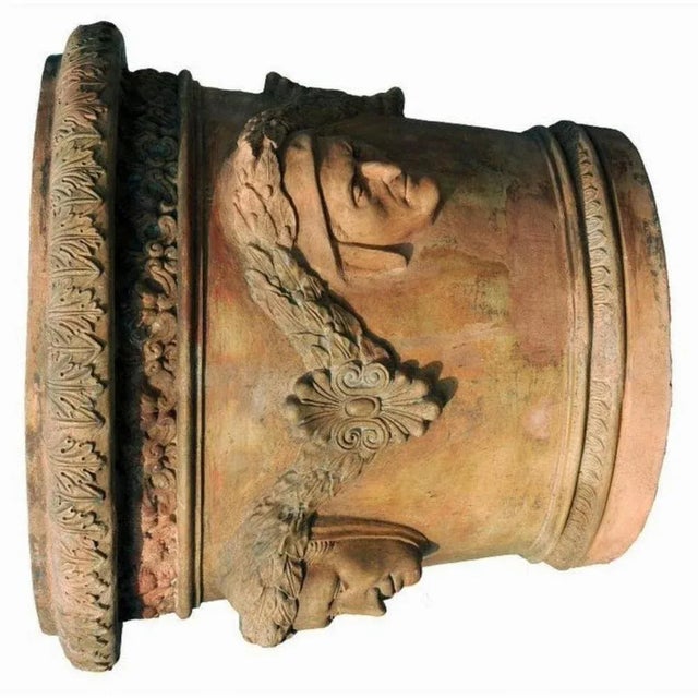 0th Century Tuscan Vase Dei 4 Poeti in Terracotta, Set of 2 For Sale - Image 3 of 7