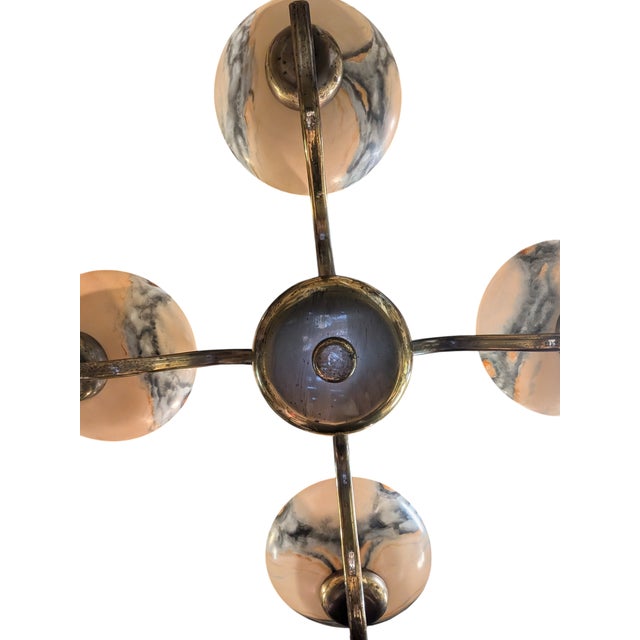 4-Arm Pendant Light by Paavo Tynell for Oy Taito, 1940s For Sale - Image 18 of 18