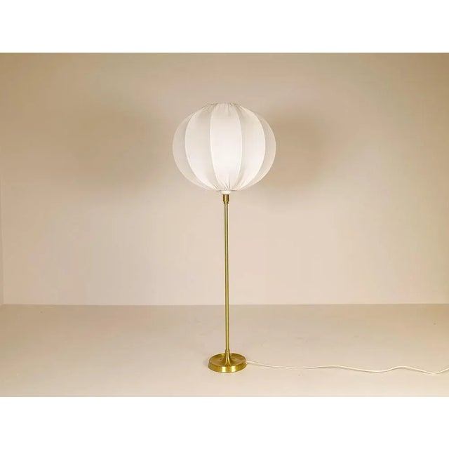 Large Brass Table Lamp by Aage Petersen for Le Klint, Denmark, 1970s For Sale - Image 3 of 12