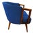 Bright Blue Century Modern chair is made of fabric and and wood, standing at a height of 27 inches and with a length of 29...