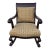 Antique French Carved Empire Rocking Chair Armchair Mahogany Lounge Rocker For Sale