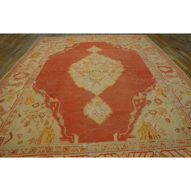 Early 20th Century Turkish Oushak Carpet ( 10' x 13' - 304 x 396 cm General Rug Type: Turkish Decorative Specific Rug...
