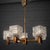 A striking Scandinavian Mid-Century Modern chandelier produced by Tyringe Konsthantverk in Sweden during the 1960s....