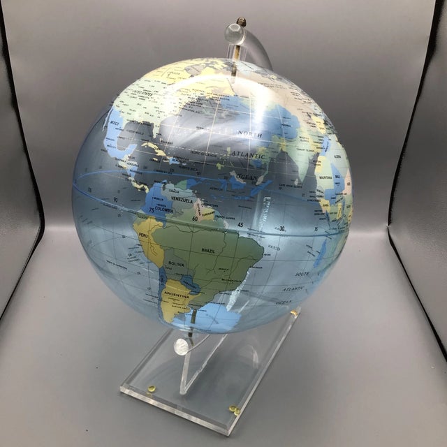 Modern Trippensee Planetarium Acrylic Spectrum Globe on Stand For Sale - Image 3 of 13