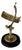 Equatorial Sundial in Gold-Plated Brass on Wooden Mount from Franklin Mint, 1987 For Sale