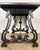 Spanish Baroque Style Side Table with Floral Marquetry Top and Ebonized Base, 1930 For Sale - Image 13 of 15