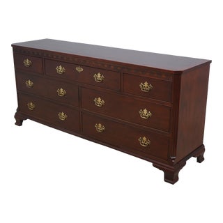 Baker Chippendale Style Mahogany Dresser For Sale