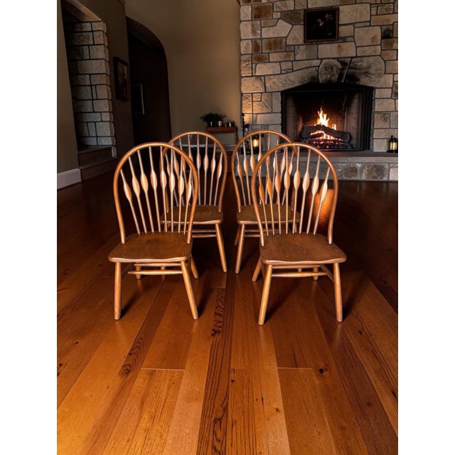 A near perfect set of four dining chairs in excellent condition. F.W. Lombard Company is well known and regarded as a very...