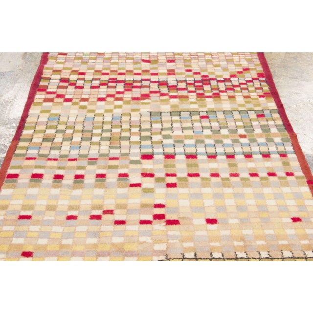 Traditional Vintage Turkish Wool Runner With Mosaic Design by Rug & Kilim, 1950-1959 For Sale - Image 3 of 9