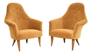 Vintage Swedish Armchairs by Kerstin Horlin Holmquist for Nordiska Kompaniet, 1960s, Set of 2