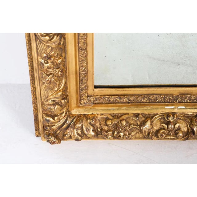 19th Century Fine Antique Gilt Barbizon Frame Fitted as a Mirror For Sale - Image 5 of 10