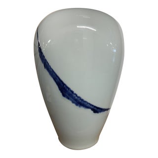 Early 21st Century Spin Ceramics Brushstroke Porcelain Vase For Sale
