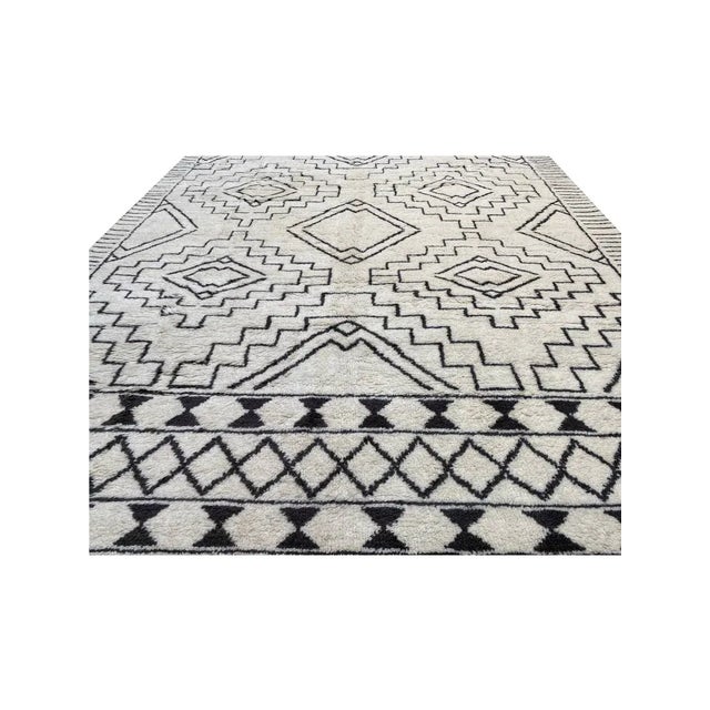 Handwoven Moroccan Area Rug 9x12 For Sale - Image 11 of 12