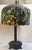 Vintage Tiffany Style Lamp With Foliage Design For Sale - Image 4 of 15