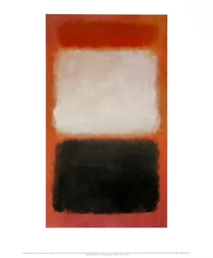 1998 Mark Rothko "The Black and White" Poster