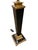 Vintage Neoclassical Black Marble and Brass Table Lamp For Sale - Image 4 of 7