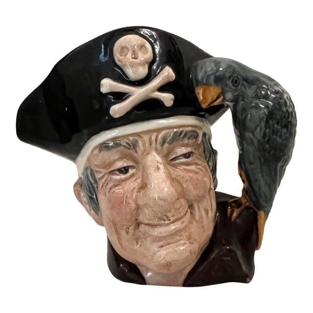 1951 Long John Silver Royal Doulton Character Pirate Jug Figure For Sale