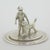 Modern Vintage Dutch Genuine Silver 835 Man with Dog Miniature Figurine, Netherlands, 1978 For Sale - Image 3 of 11