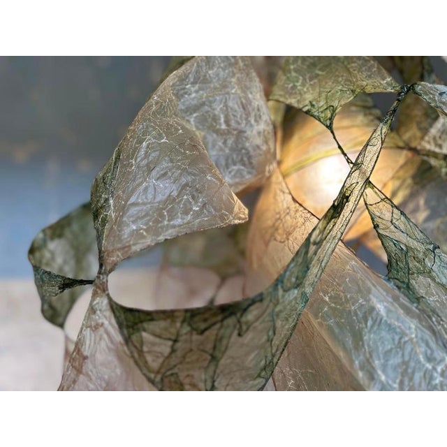 Multi Léonard Pendant Lamp in Bio Material with Natural Dyes by Thibault Philip For Sale - Image 4 of 8