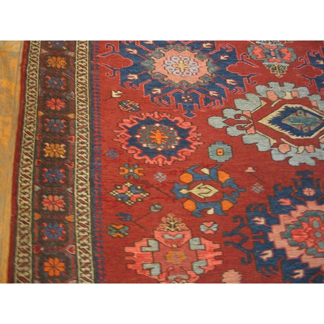 Late 19th Century 1890s Colorful Geometric Tribal Antique Caucasian Soumak Rug 4'10" X 6'0" Handknotted Wool Carpet For Sale - Image 5 of 8