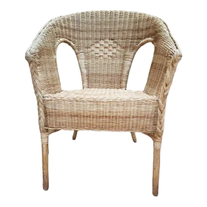 Vintage Wicker and Rattan Conservatory Chair