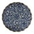 Antique Blue and White Japanese Floral Plate With Scalloped Edge For Sale